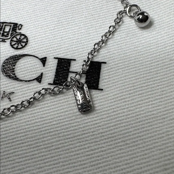 NWT COACH MINI CHARM BRACELET WITH DUST BAG - Picture 5 of 6